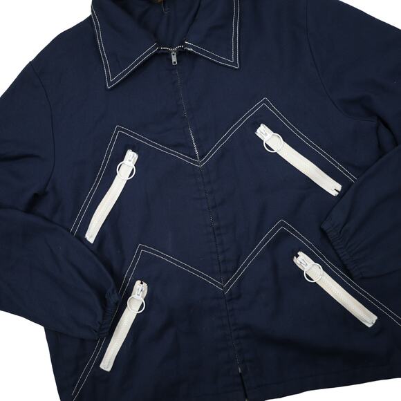 Vintage Sir Jac Multi Zipper Shirt Jacket - Picture 3 of 11